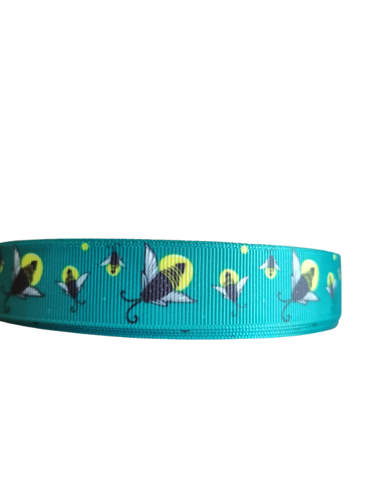 Lightning Bugs Nylon Dog Collar