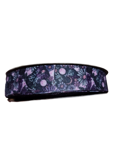 Ouija Floral Nylon Dog Collar, Leash