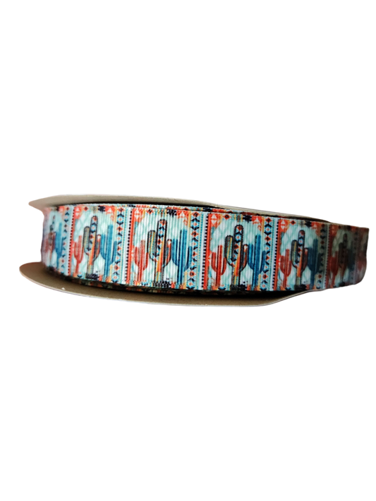 Western Cacti Nylon Dog Collar
