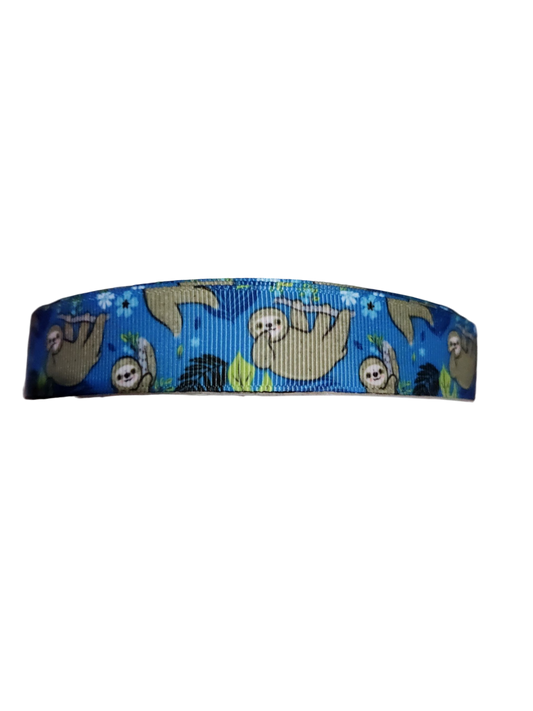 Hanging Sloth Nylon Dog Collar