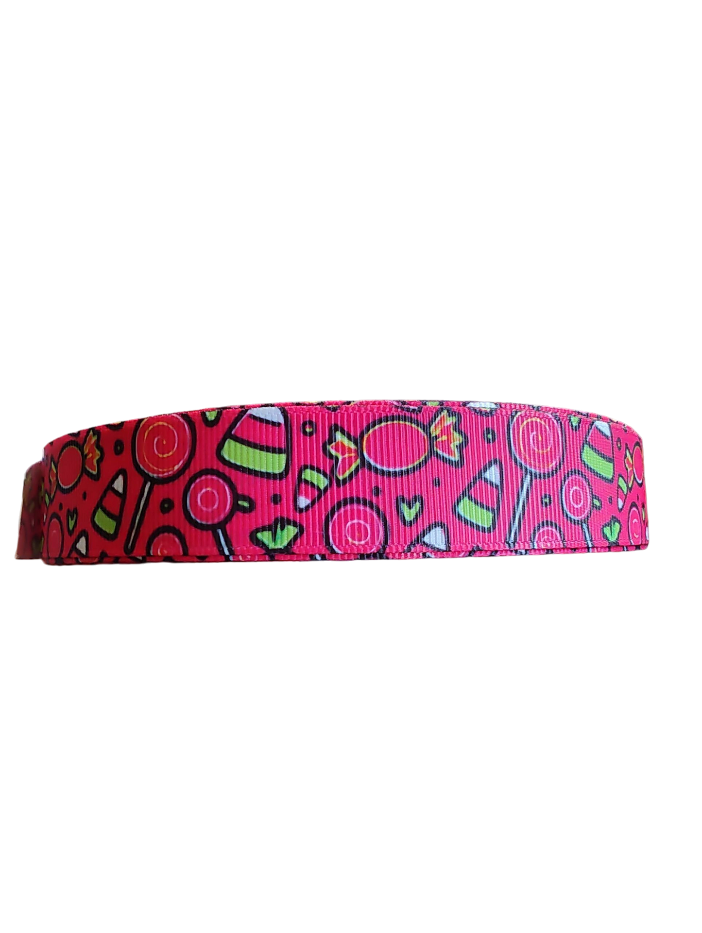 Hot Pink Candy Nylon Dog Collar